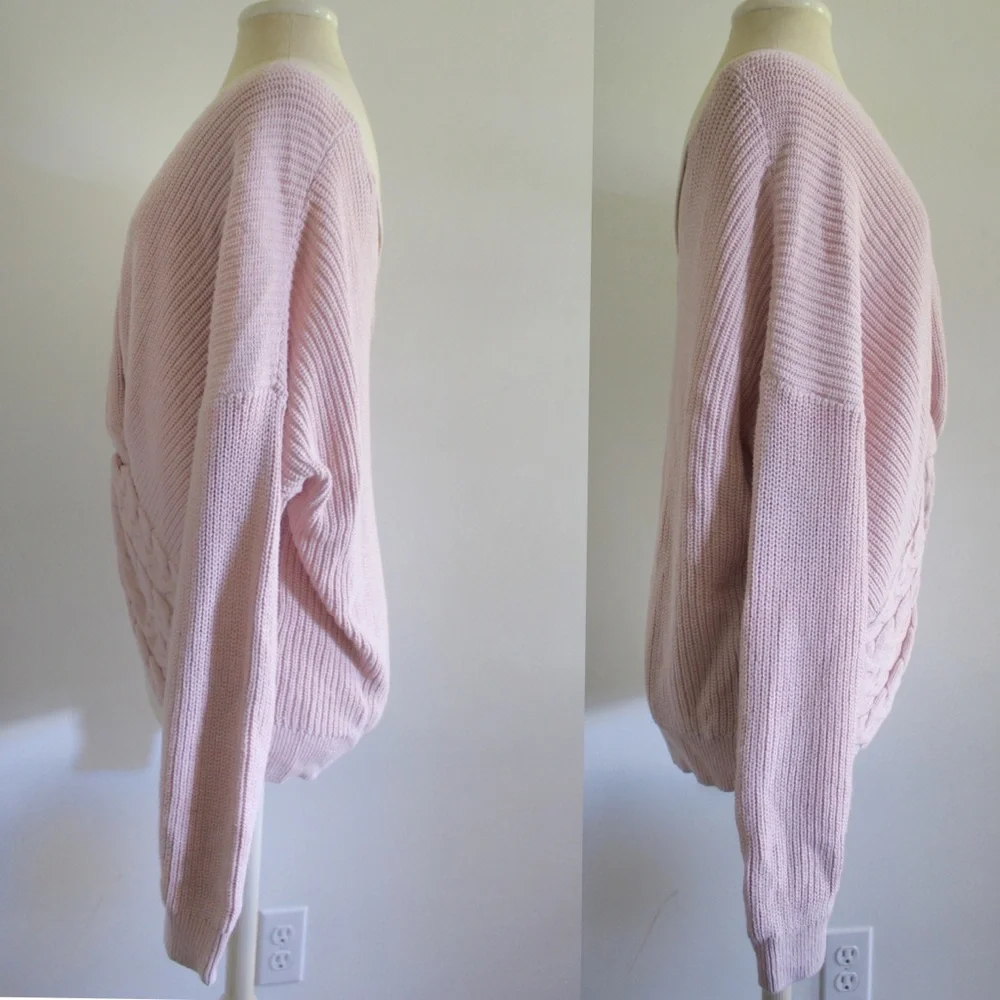 Express Knitted Cross Back Sweater Large Preowned